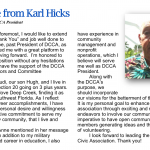 Karl Hicks welcome